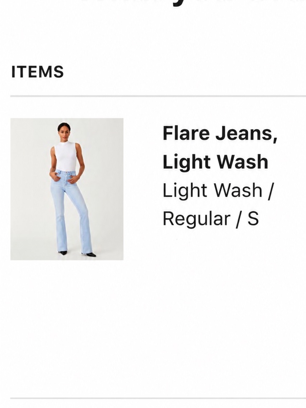 SPANX Light Blue Flare Jeans